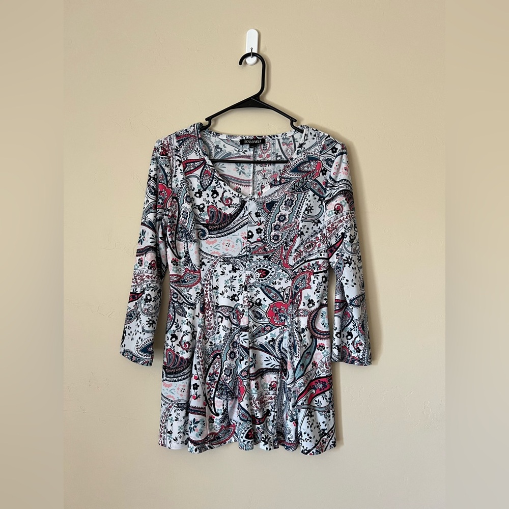 Roz&Ali Abstract Blouse